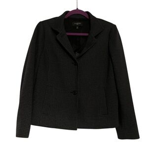Talbots‎ Houndstooth Ponte Knit Blazer Women’s Medium Petite – Classic